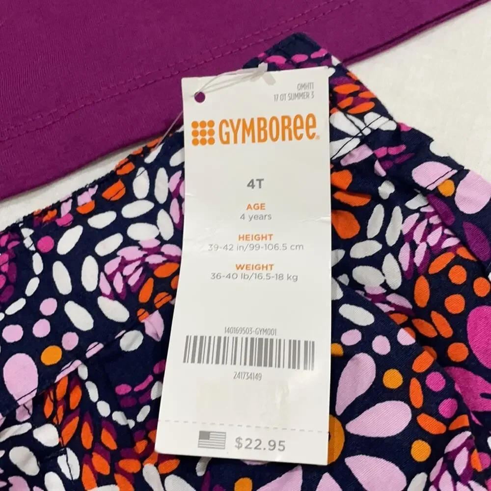 Gymboree 4 shorts w/2 T-shirts’ NWT